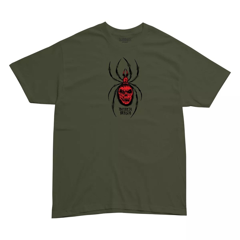 Deathwish Arachnophobia T-Shirt Olive Small