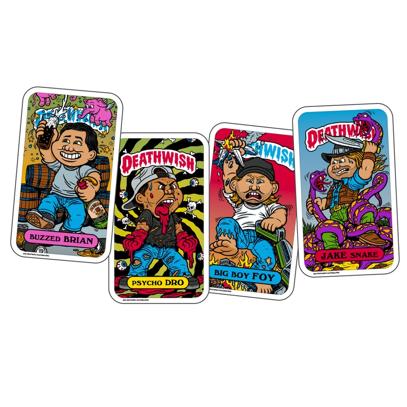 DEATHWISH “LOW LIFE KIDS” 4X STICKER PACK