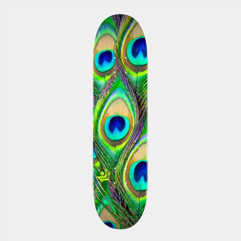 Mini Logo Peacock Feather Mini Deck Multi – 7.5″ 7.5″