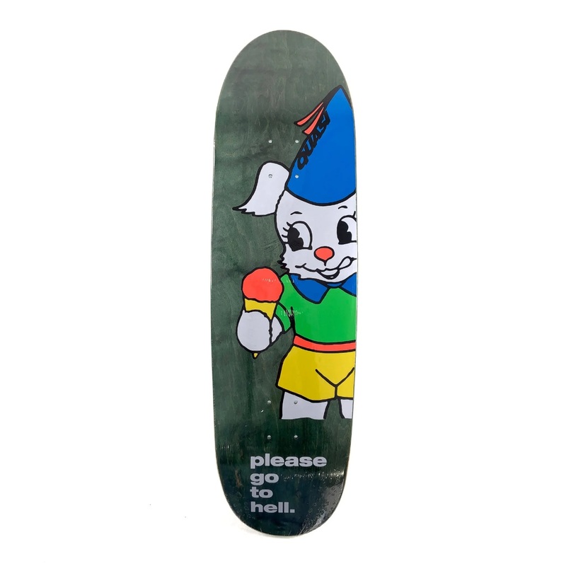 Quasi Go To Hell Deck – 9″ 9″ Shaped