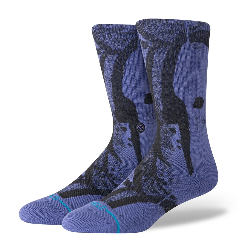 Stance Draper Crew Sock Indigo M :: Men 6-8.5 / Women 8-10.5