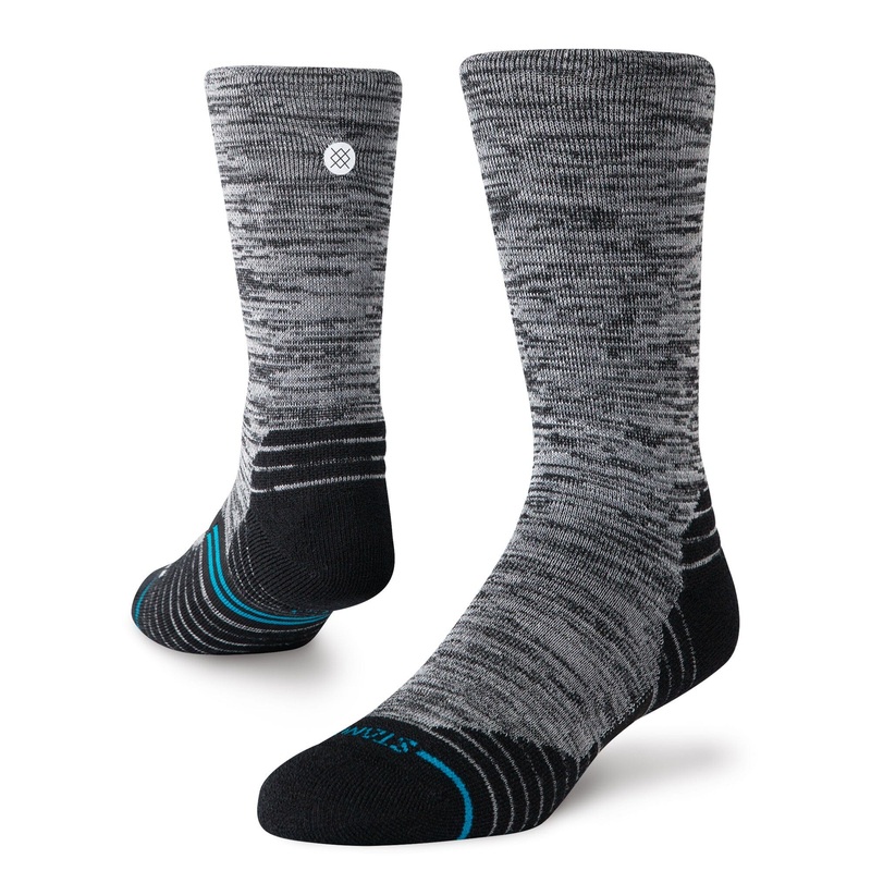 Stance Mid Wool Crew Sock Black M :: Men 6-8.5 / Women 8-10.5