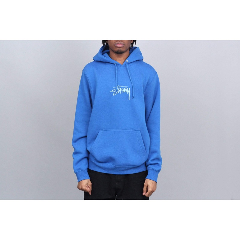 Stussy Stock Logo App Hood Blue Small