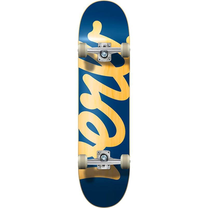 Verb Script Logo Gold/Navy 8.125″ Complete Skateboard Complete
