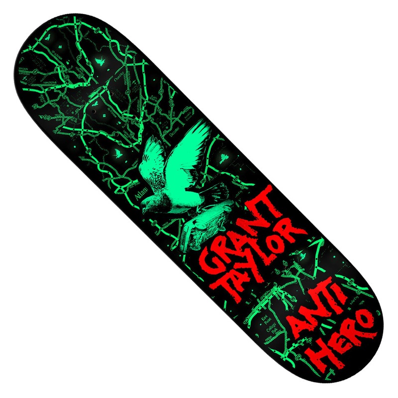Anti-Hero Grant Taylor Reposessed Deck Black/ Green 8.5 x 31.8 WB:14.25