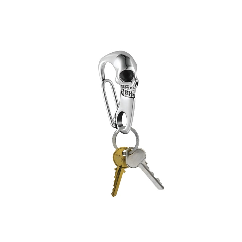 Deathwish Crypt Carabiner Keychain Chrome One Size Fits All