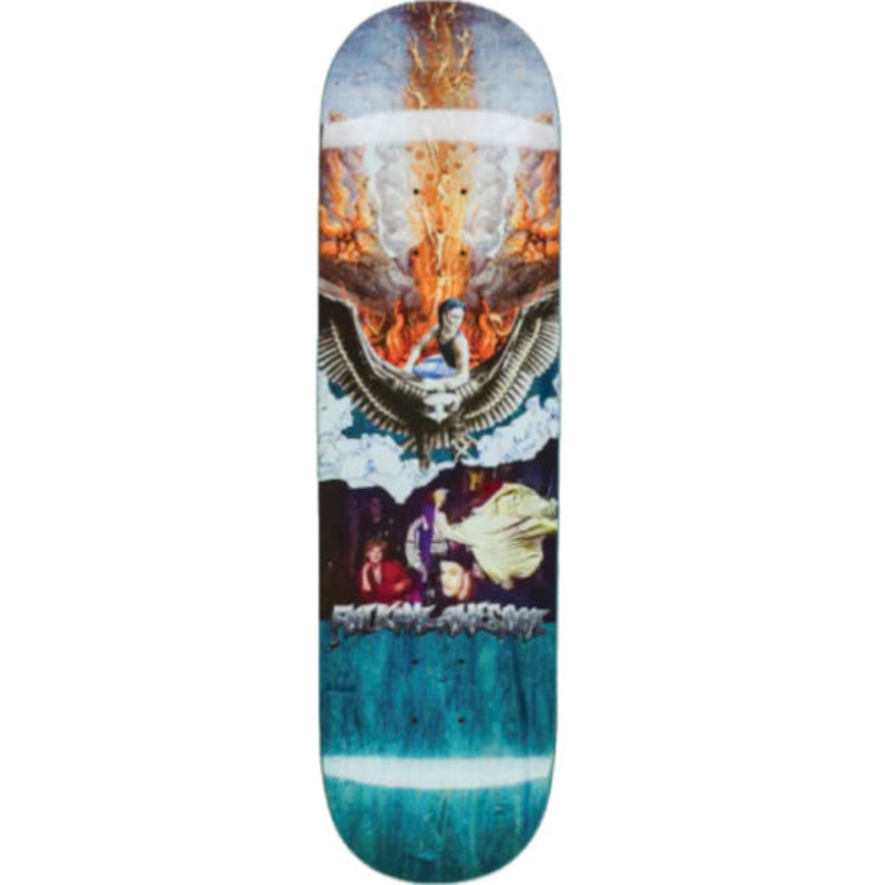 Fucking Awesome Berle Kick in Face Skateboard Deck 8.5″ 8.5″ Green Veneer