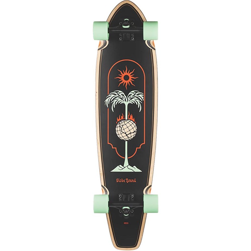 Globe The All Time Skewered 35.875″ Kicktail Longboard Complete