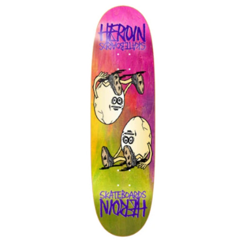 Heroin Egg Symmetrical Skateboard Deck Rainbow Assorted 8.75″ 8.75″