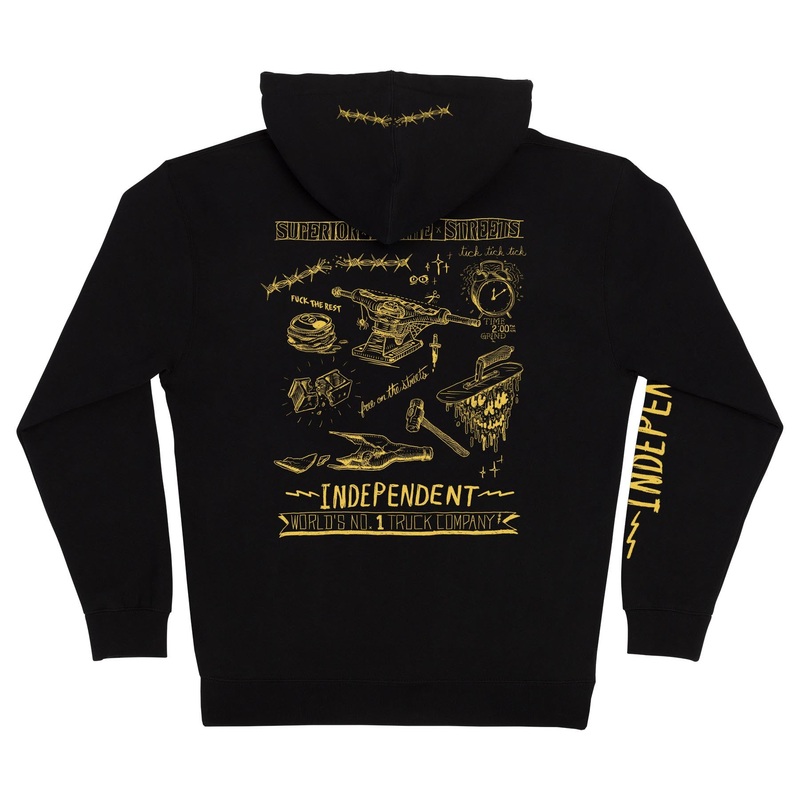 Independent “Bratrude- Notebook” Zip Hoodie Medium