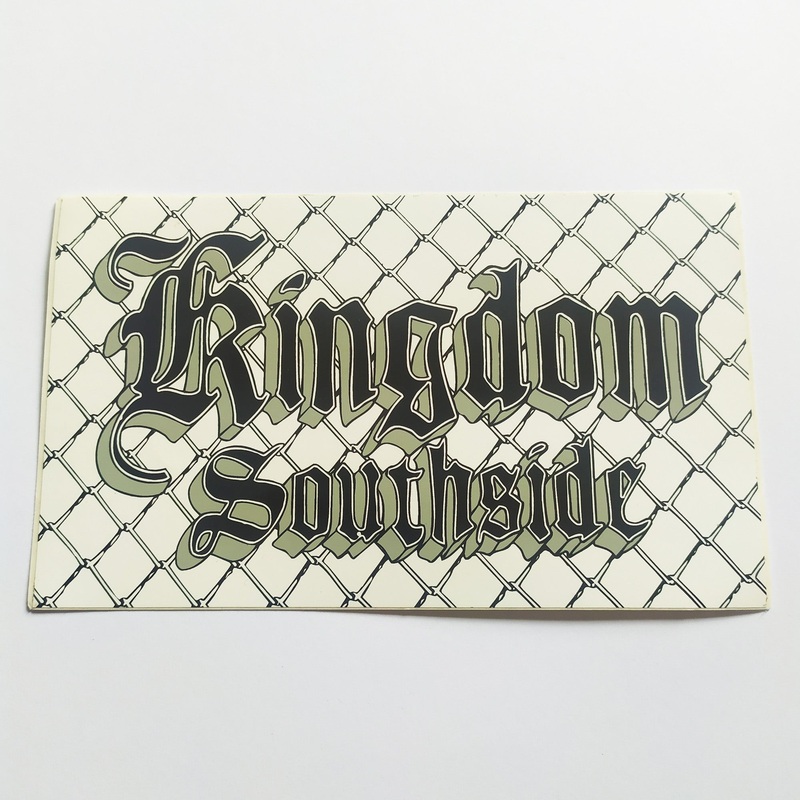 Kingdom Old School Skateboard Sticker