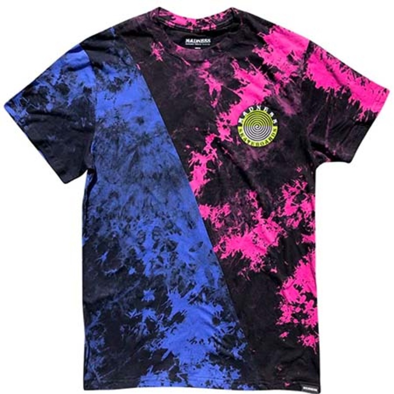 Madness Tie Dye Split T Shirt Multi Medium