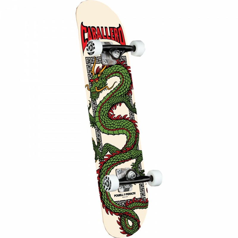 Powell Peralta Chinese Dragon 7.5″ Ivory Skateboard