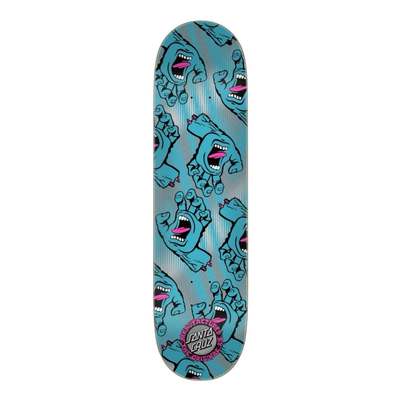 Santa Cruz Birch Skateboard Deck Hands All Over 8.25 8.25