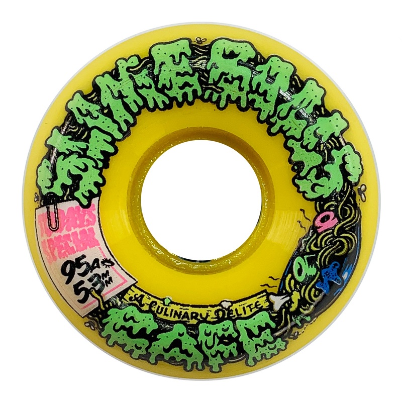 Santa Cruz Slime Balls Double Take Vomit Wheels – Yellow – 53mm
