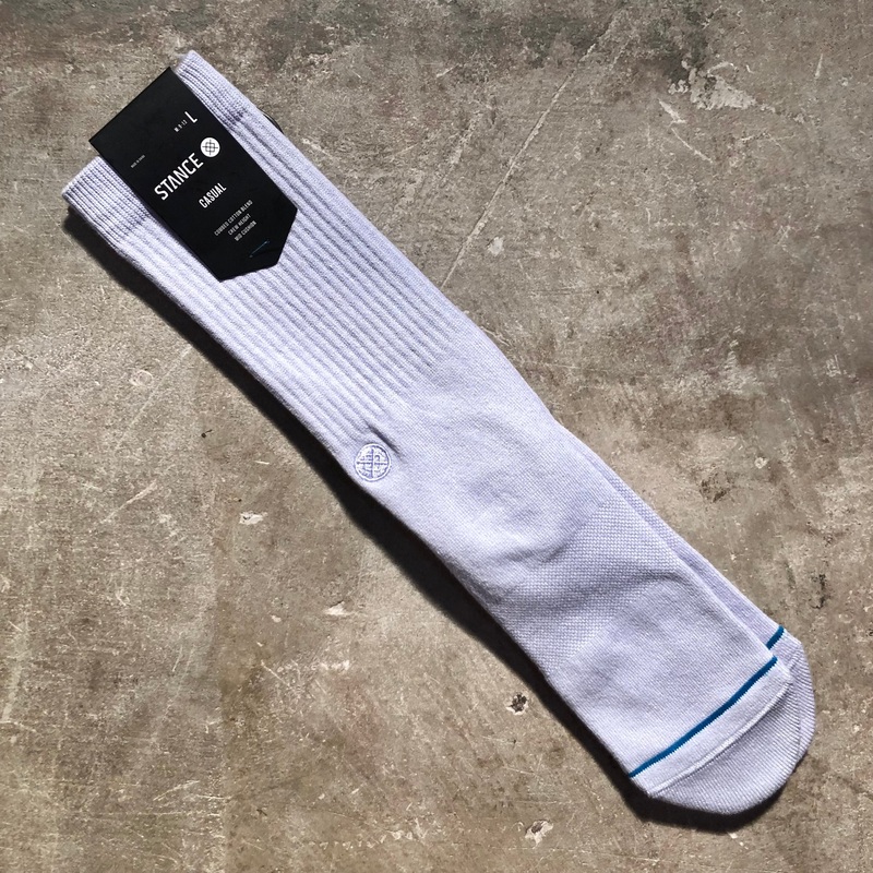 Stance Socks – Icon Crew Sock – Lilac Ice – Size Large