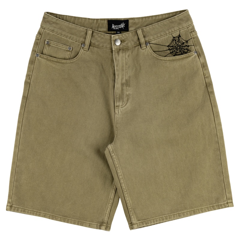 Welcome Chasm Baggy Denim Shorts 30 Cedar