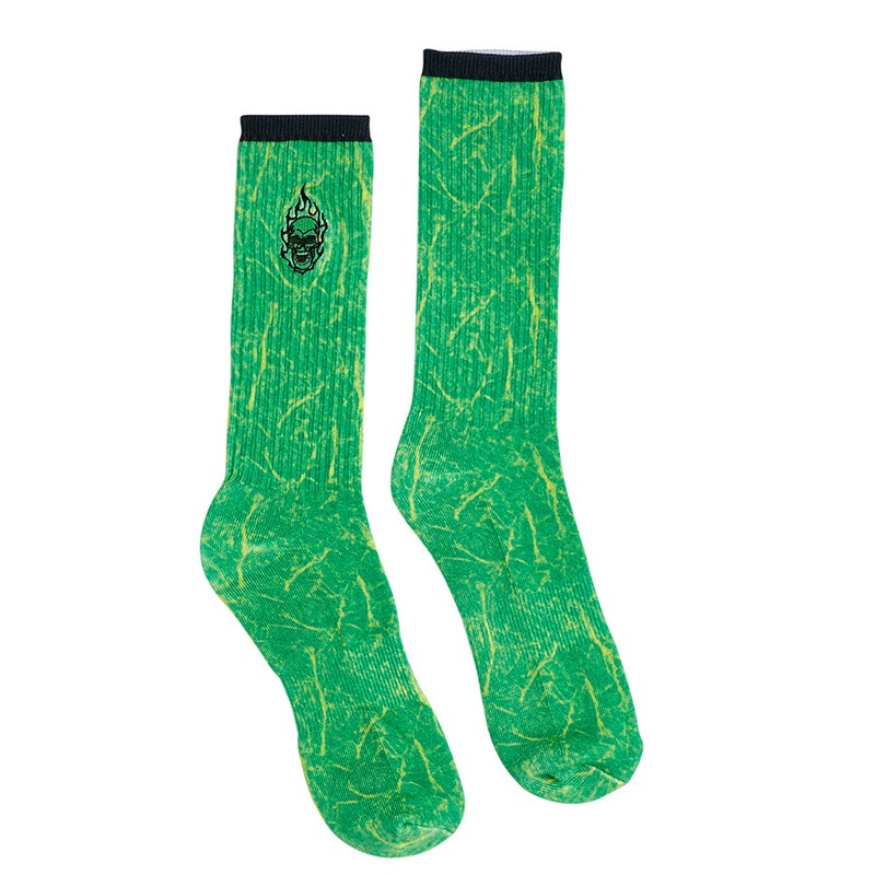Creature Corpse Mens Crew Socks Green OS Green