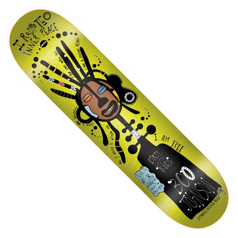 DGK Boo Johnson Breezy Boo Deck Yellow 8.25 x 31.75 WB:14.25