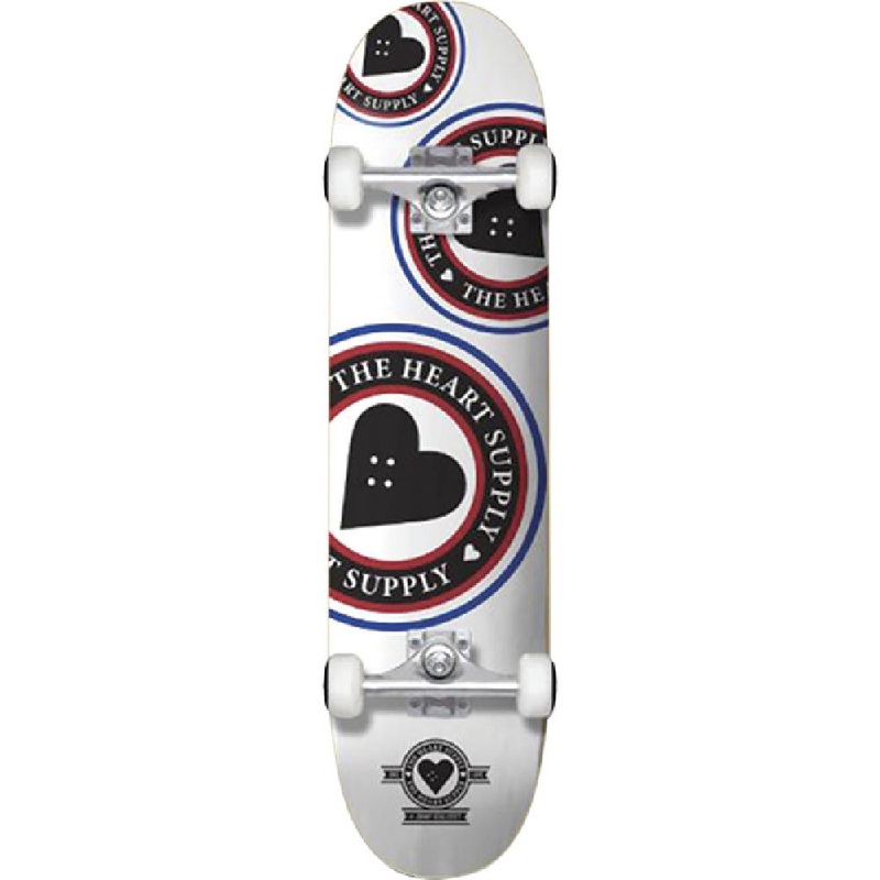 Heart Supply Orbit Logo White 8.0″ Skateboard Complete