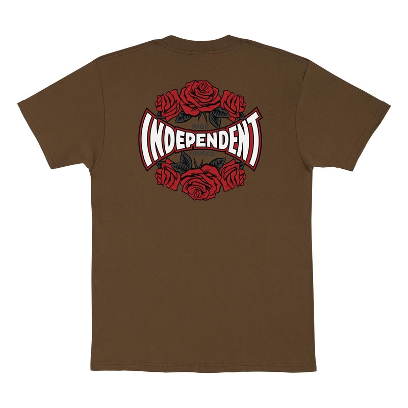Independent Trucks “Rose Span” Dark Chocolate T-Shirt Medium