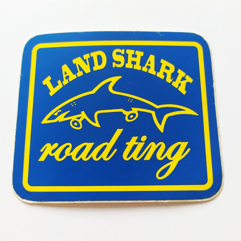 Land Shark Crew Skateboard Sticker – Road Ting Blue