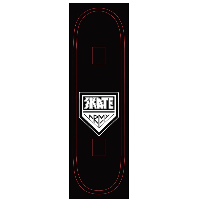Meericle MFG Griptape “Skate Army” 9.0″ Grip White