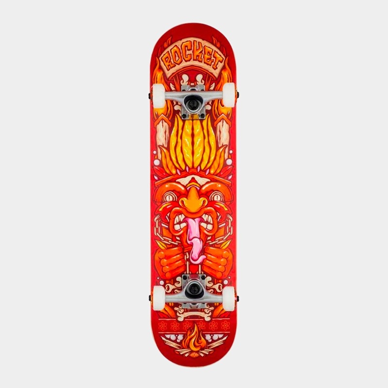 Rocket – 7.75″ – Chief Pile-up Complete Skateboard – Red
