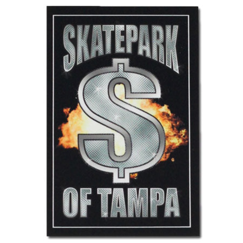 Skatepark of Tampa Iced Out Sticker Black 4.5″ x 3″