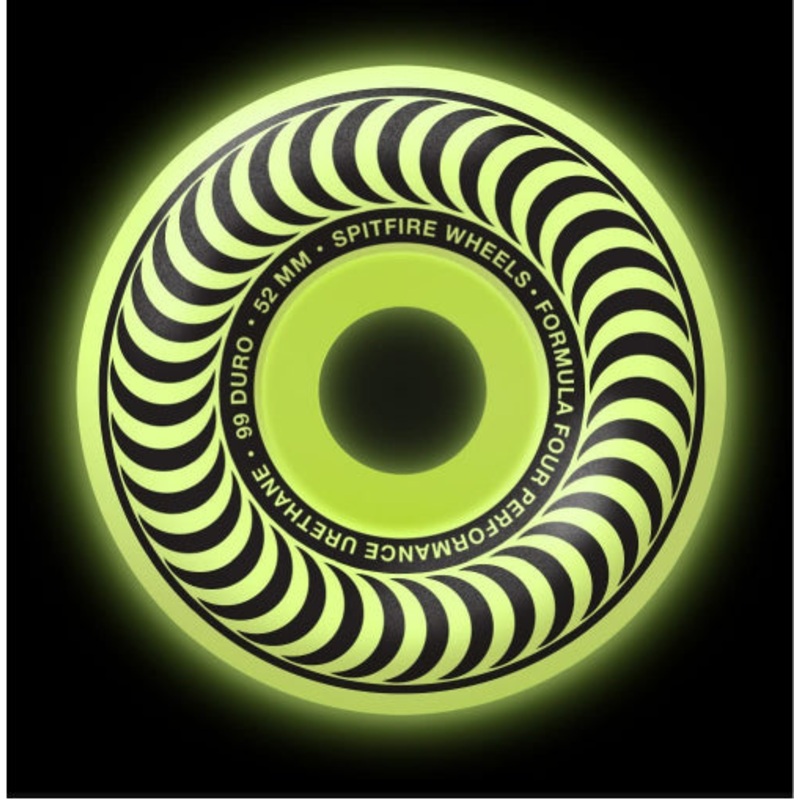 Spitfire F4 Classic Glow Swirl Wheels Natural 54MM 99D 54mm