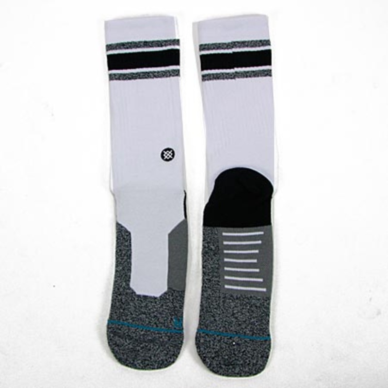 Stance Split Crew Socks White Large