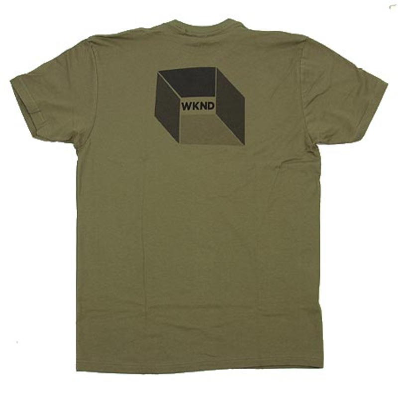 WKND Skateboards Cube T Shirt Military Small