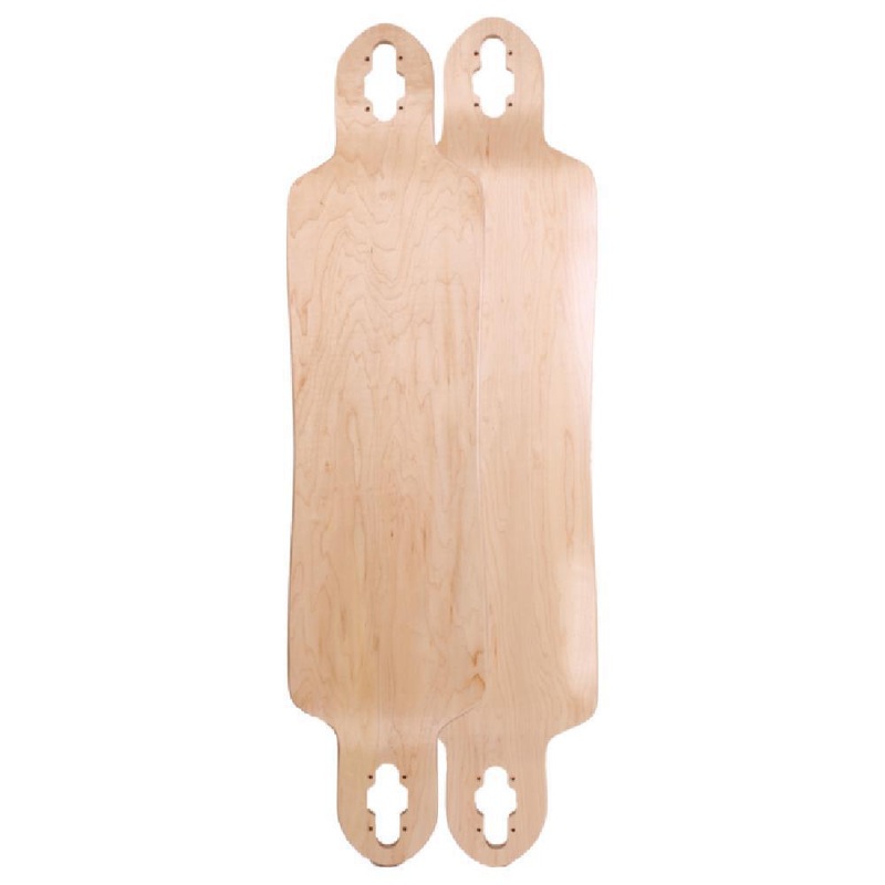 Blank Drop Down Drop Through 40″ Longboard Deck Natural Deck only