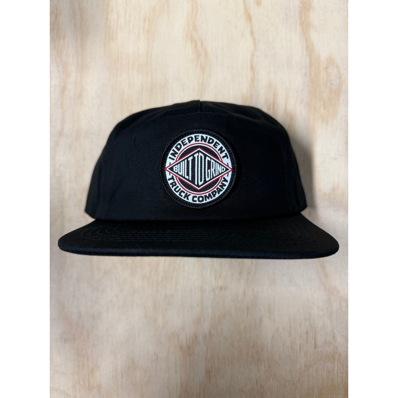 Independent Summit Snapback Unstructured Hat Black