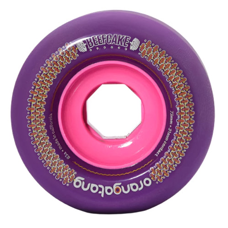 Orangatang Beefcake Wheels Purple/Pink 73MM 83A 73mm