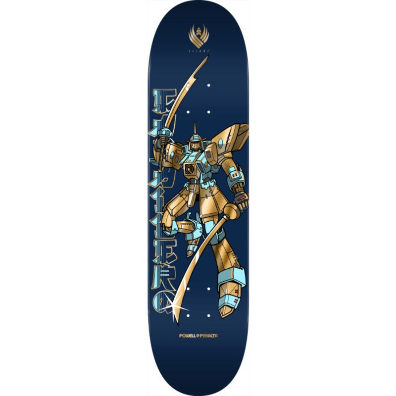 *Pre-Order* POWELL PERALTA CABALLERO GUNDAM BLUE GOLD FOIL 8.5″ FLIGHT SKATEBOARD DECK