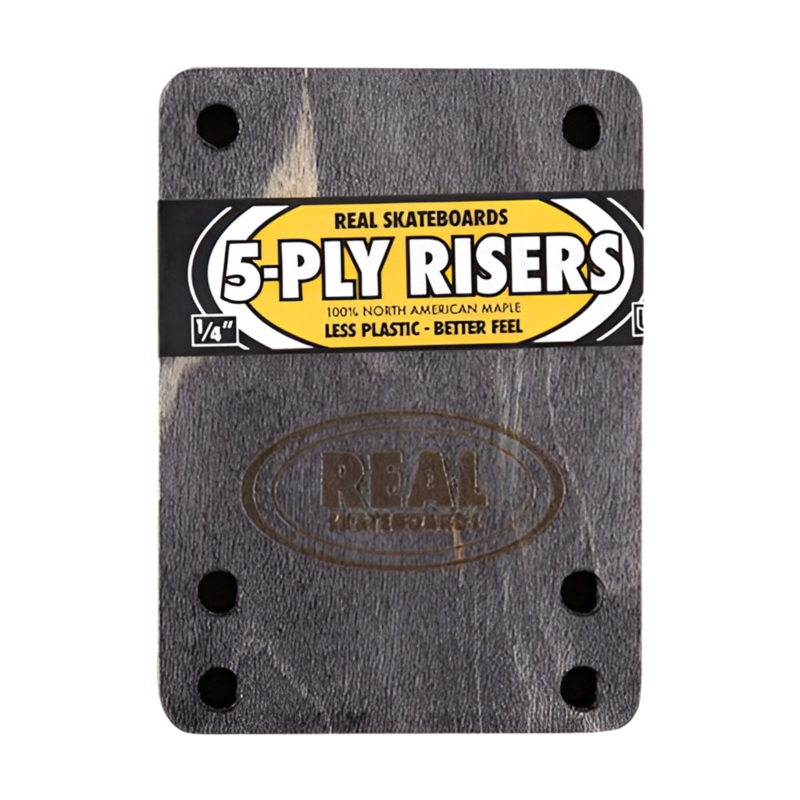 Real 5-Ply Universal Skateboard Risers 1/4″
