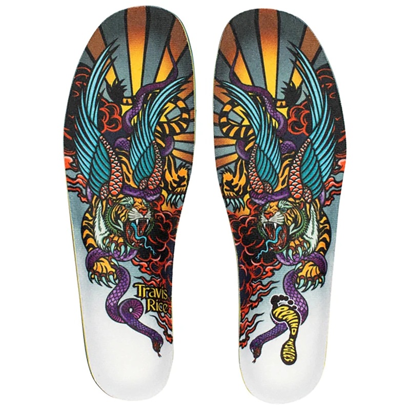 Remind Medic Impact 6mm Mid Arch Travis Rice Flyer Tiger Insoles 8-8.5