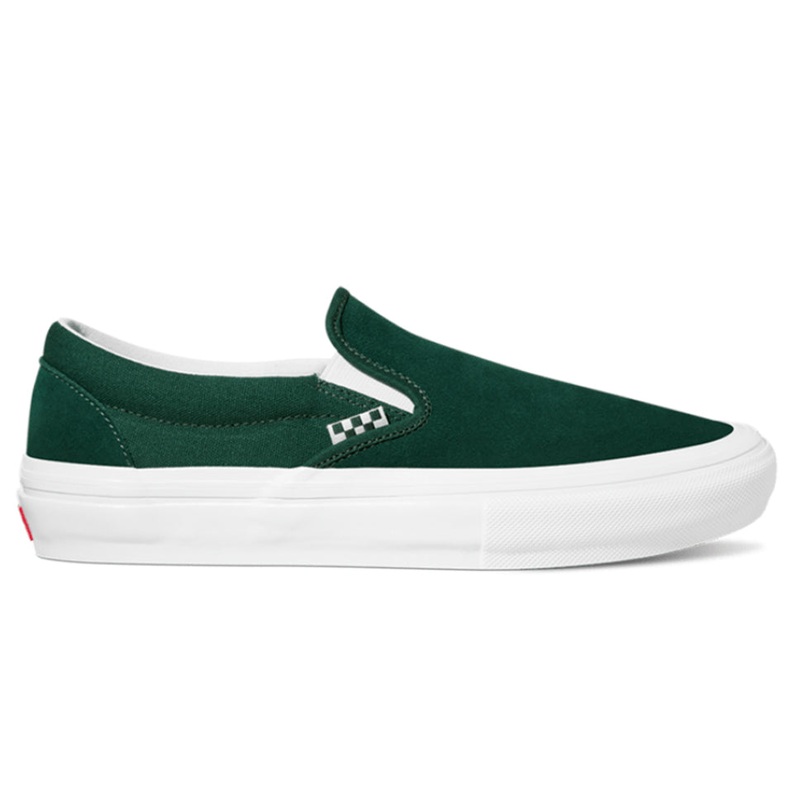 Vans Skate Slip-On Wrapped Shoes Green/ White 5