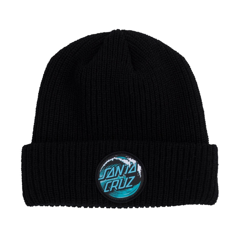 Wave Dot Santa Cruz Beanie Black OS