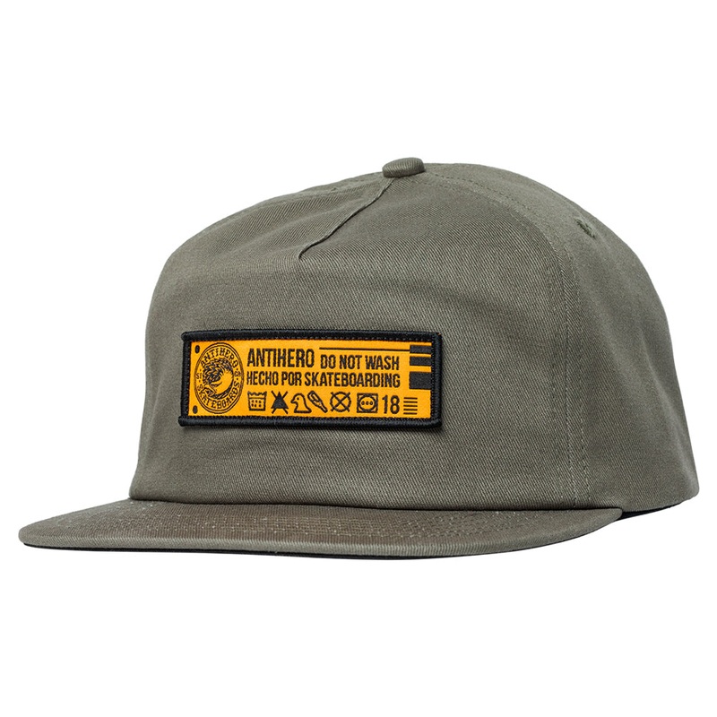Anti-Hero Hecho Por Skate Snap-Back Hat Charcoal One Size Fits All