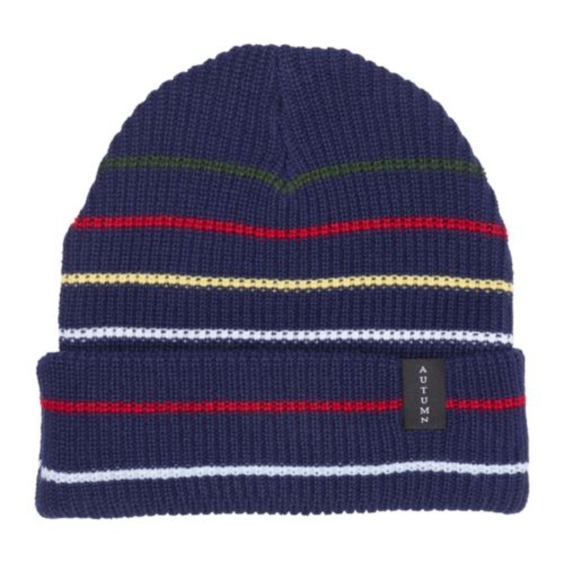 Autumn Select Multi Stripe Beanie Navy