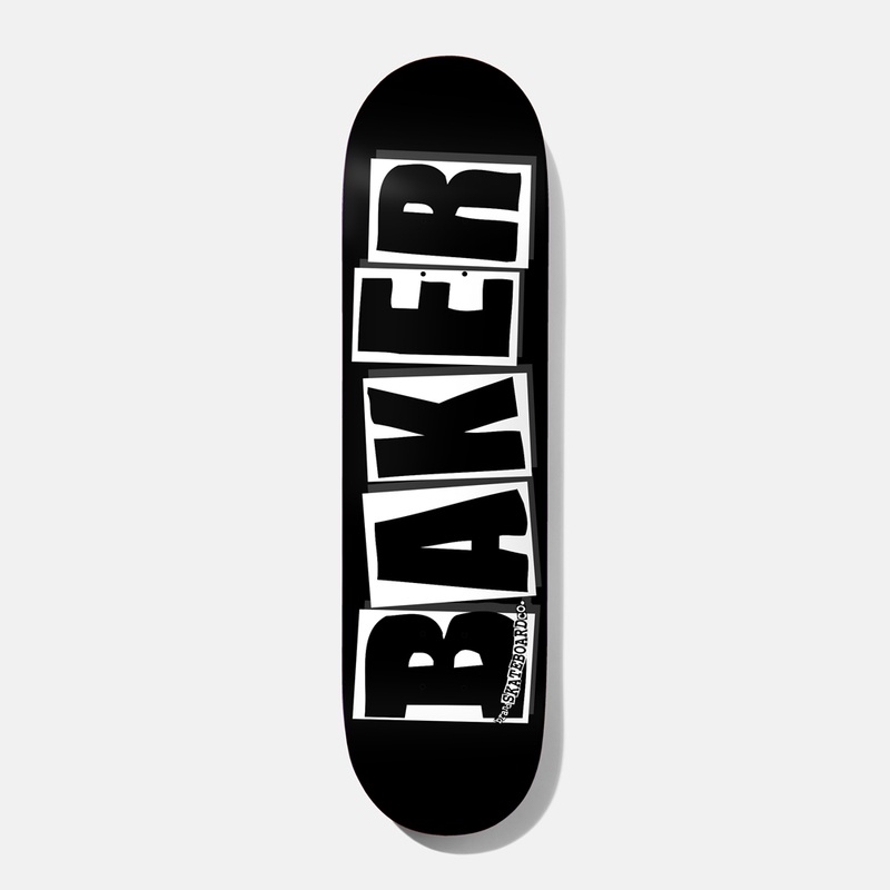 BAKER “TEAM LOGO” BLACK 8.475″ SKATEBOARD DECK