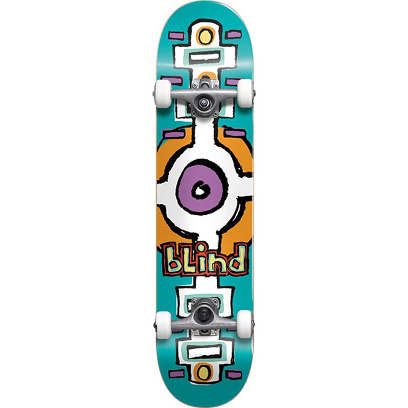 Blind Round Space Teal First Push Softtop 6.75″ Skateboard Complete