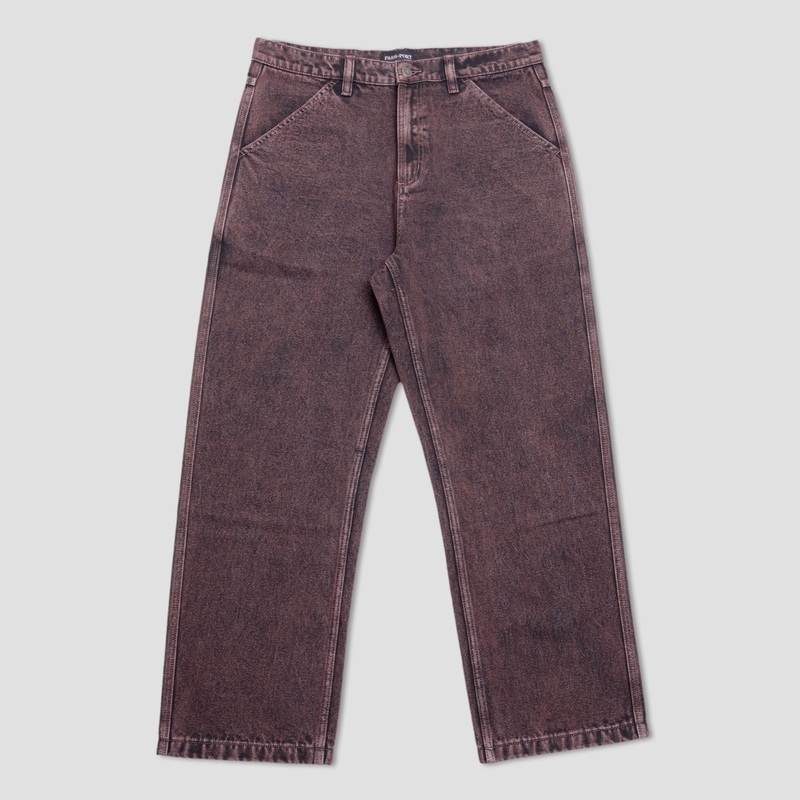 PassPort Workers Club Denim Jean OverDye Wine 28