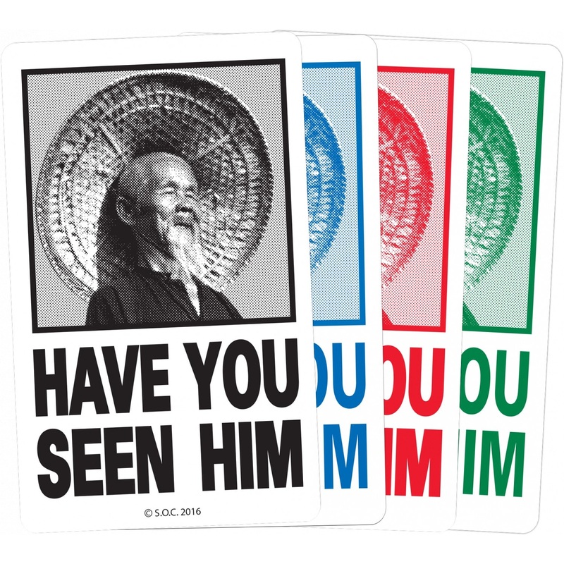 Powell Peralta Have You Seen Him Animal Chin Sticker Black