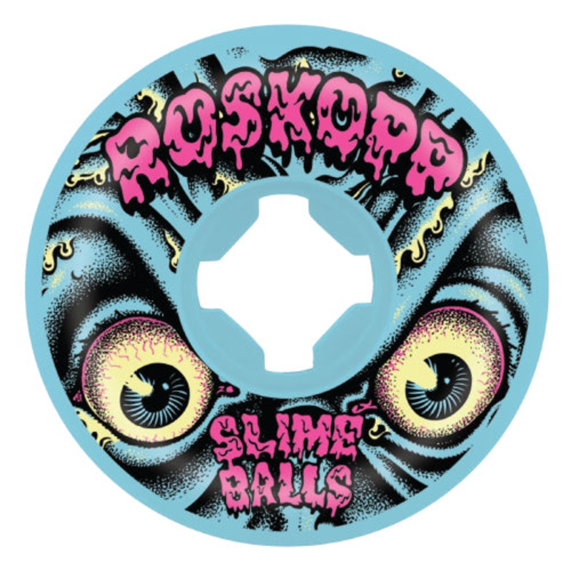 Santa Cruz Rob Roskopp Slime Balls Vomits Skateboard Wheels Blue 60MM 97A 60mm