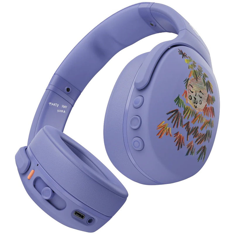 Skullcandy Nora Crusher Evo Over Ear Headphones Lavender One Size Fits All