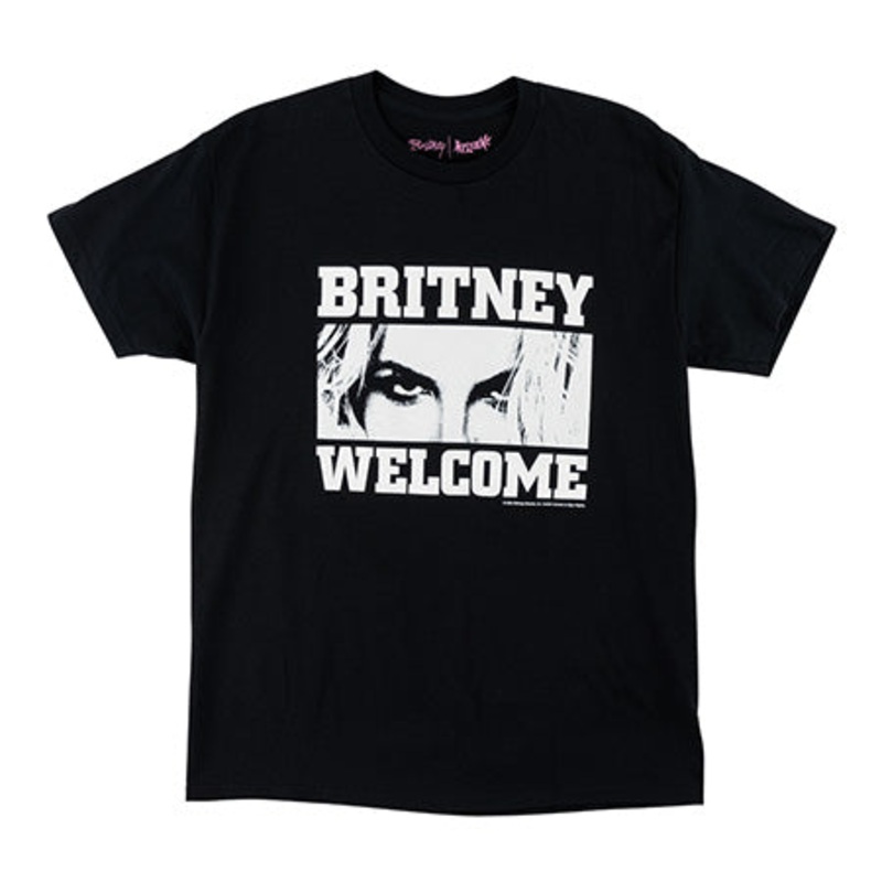 Welcome Skateboards Britney Spears World Ends T Shirt Black Extra Large
