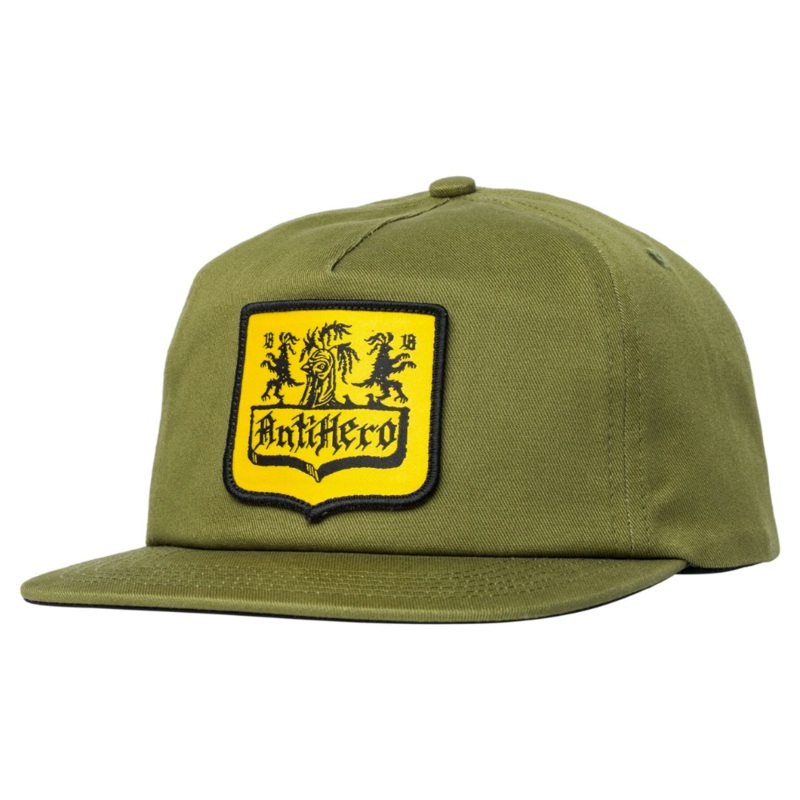 Ant-Hero Coat of Arms Snapback Hat Olive